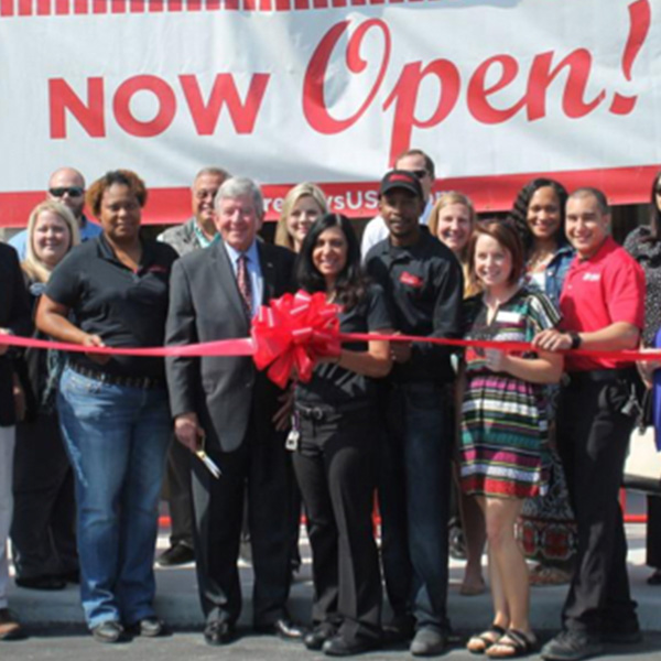 Freddy's Franchise location Grand Opening ribbon cutting